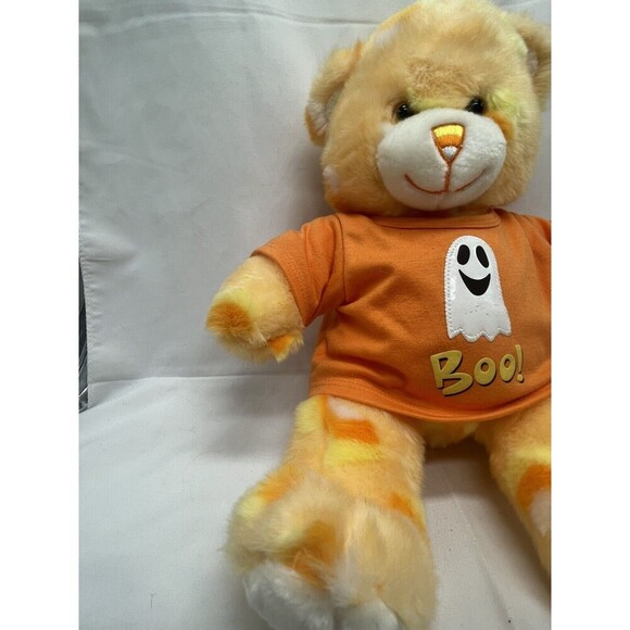 Build a Bear Halloween Orange Candy Corn Bear Plush W Clothe BABW 2005 Retired - Picture 3 of 16